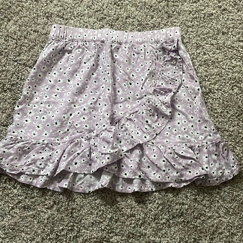 Purple flower skirt H&M